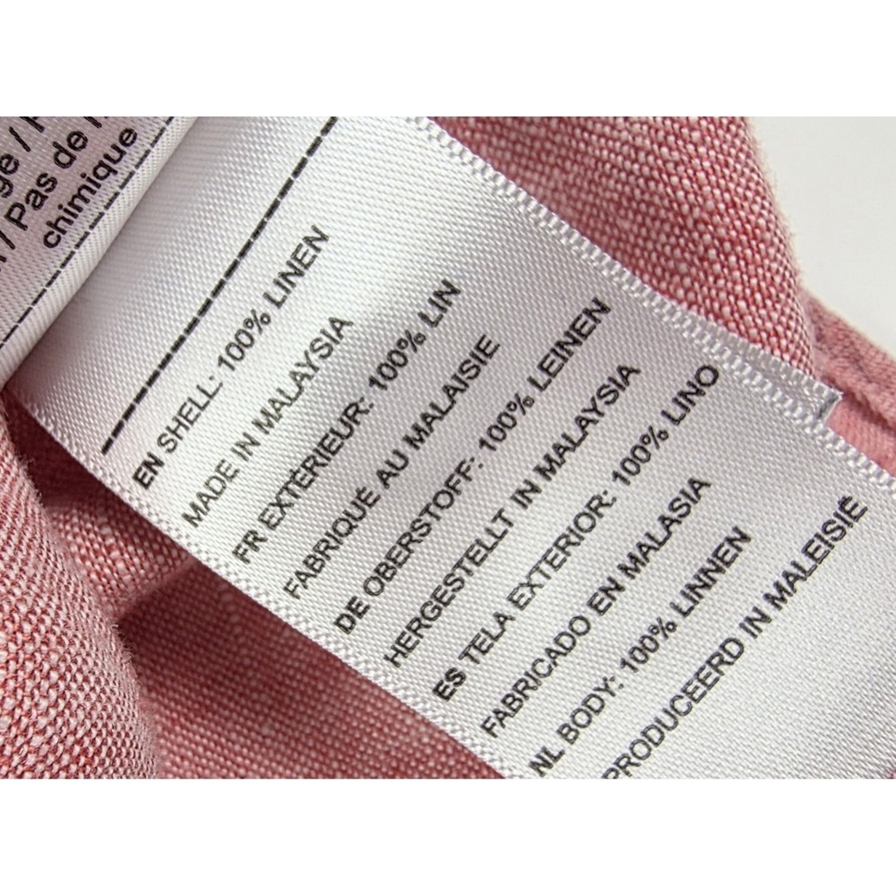 UNTUCKit Red Eberle Wrinkle-Resistant Linen Button Up L/S Shirt Men's Size M - Picture 7 of 7